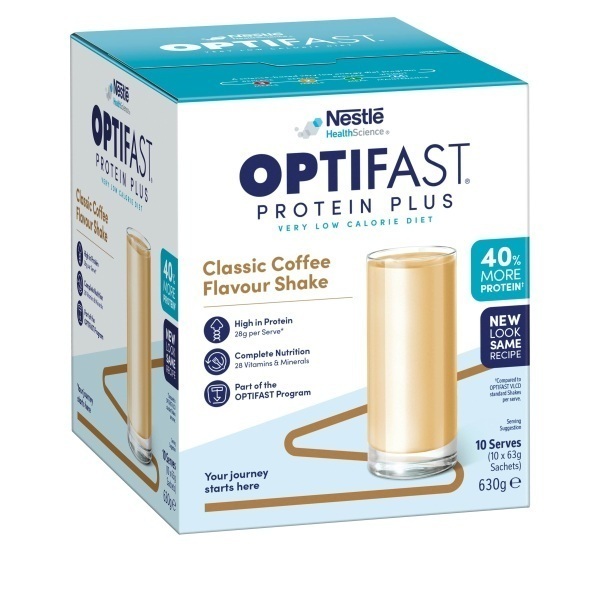 Optifast Protein Plus Shake Coffee 63g Pack 10 - Optifast product image for SEO optimization