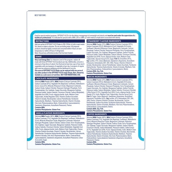 Optifast Very Low Calorie Diet Milk Shake Assorted 53g Sachets Pack 10 - Image 4