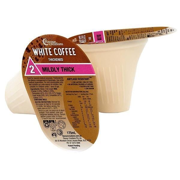 Flavour Creations White Coffee Drink 175mL Level 2 Mildly Thick - Flavour Creations product image for SEO optimization