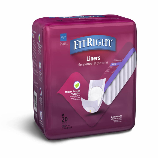 Image of FitRight Liner Super 33x76cm Pack 20 by FitRight
