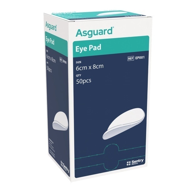 Asguard Eye Pad 6x8cm Pack 50 - Asguard product image for SEO optimization