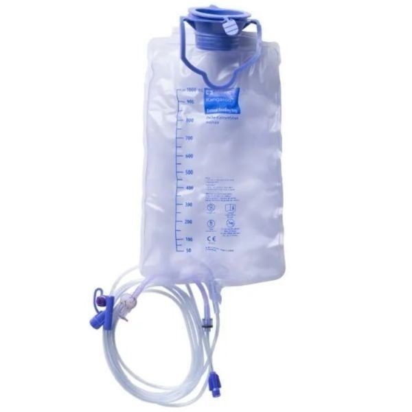Joey Pump 1L Feed Bag Set Sterile With Medication Port - Image 2