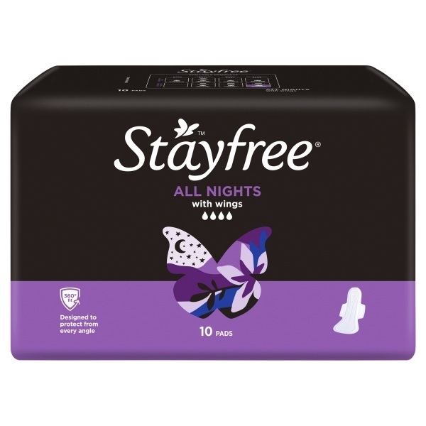 Stayfree Overnight with Wings Carton 6 Packet 10 - Image 4