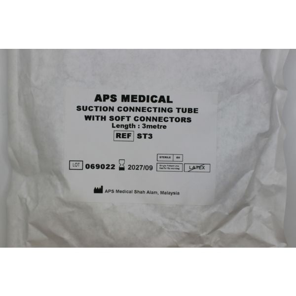 Suction Tube 6.0mm Inner Diameter 3m Length Sterile - Image 2