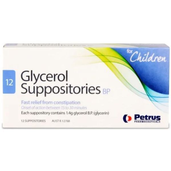 Image of Petrus Glycerol Suppositories Child Pack 12 by Petrus