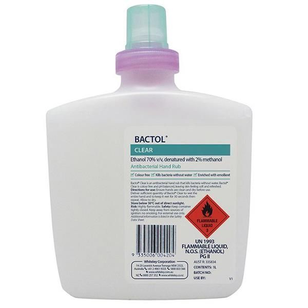 Bactol BACTOL Clear 1L product image for SEO and accessibility