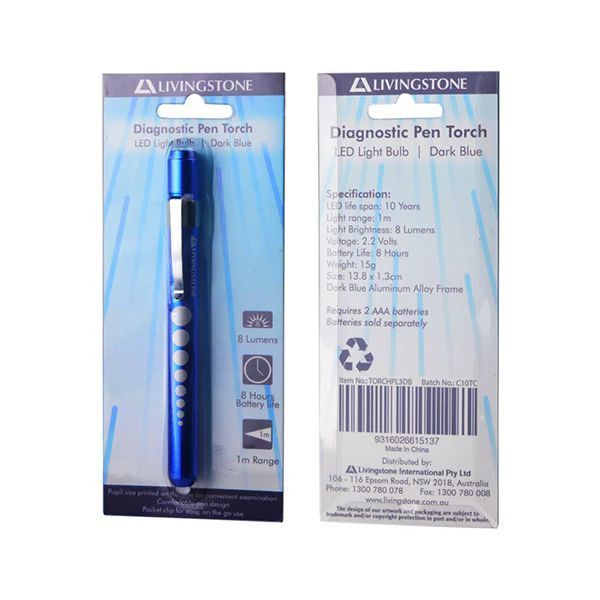 Livingstone Diagnostic Exam Pen Torch LED White Light Bulb - Image 2