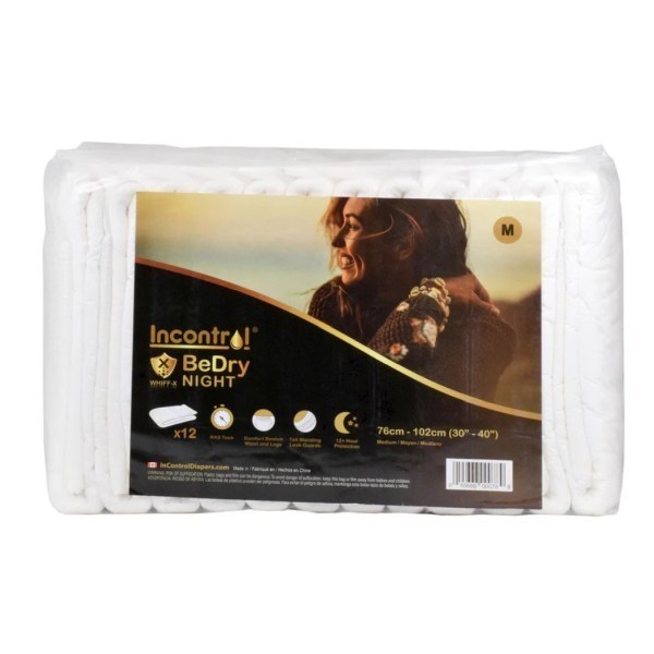 Image of Incontrol Be Dry Night Premium Brief Large 12000ml Pk12 by BeDry