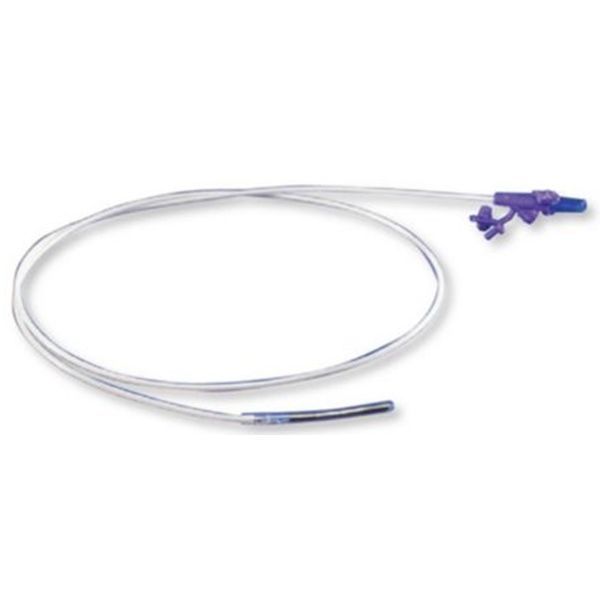 Kangaroo Nasogastric Feeding Tube with ENFit Connection 7 g Weighted Dobbhoff Tip Rigid Port Stylet 8Ch 2.7 mm x 55 140 c...