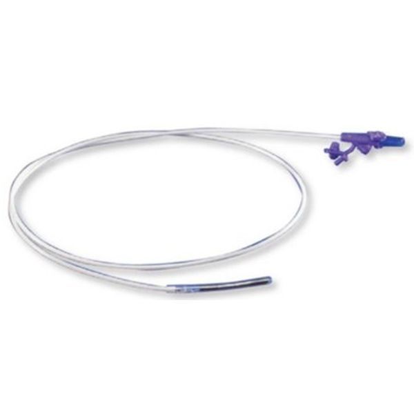 Kangaroo Nasogastric Feeding Tube with ENFit Connection 7 g Weighted Dobbhoff Tip Rigid Port Stylet 8Ch 2.7 mm x 43 109 c...