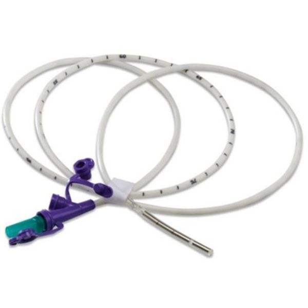 Kangaroo Nasogastric Feeding Tube with ENFit Connection 5 g Weighted Tip Rigid Port Stylet 12Ch 4.0 mm x 55 140 cm - Kang...