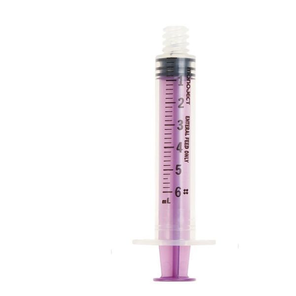 Monoject Enteral Feeding Syringe with ENFit Connector 6mL - Monoject product image for SEO optimization
