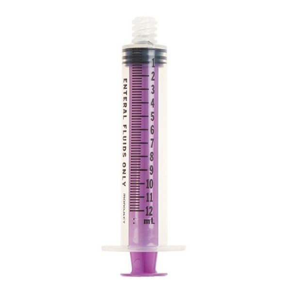 Monoject Enteral Feeding Syringe with ENFit Connector 12mL Bx80 - Monoject product image for SEO optimization