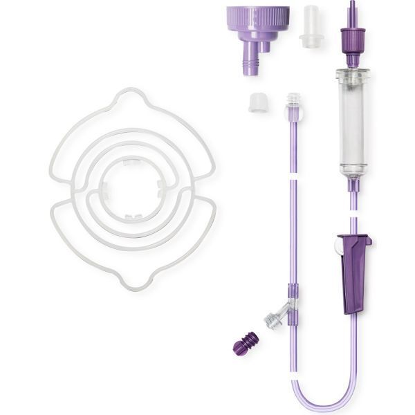 Flocare Gravity Pack And Bottle Set Y-Port and drip chamber - Flocare product image for SEO optimization