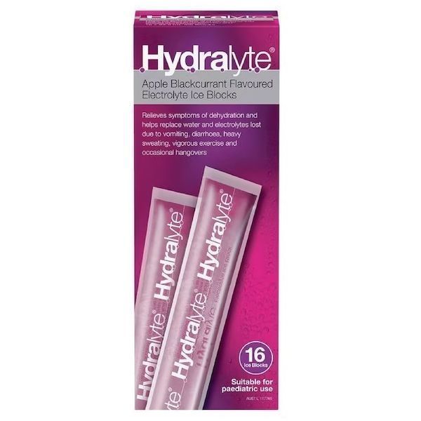 Hydralyte Apple BlackCurrant Ice Block Pk16 - Hydralyte product image for SEO optimization