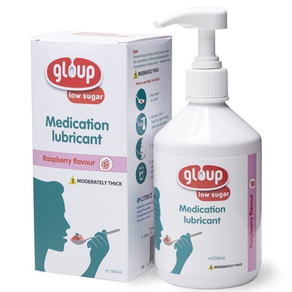 Gloup Medication Lubricant Raspberry Low Sugar 500ml - Gloup product image for SEO optimization