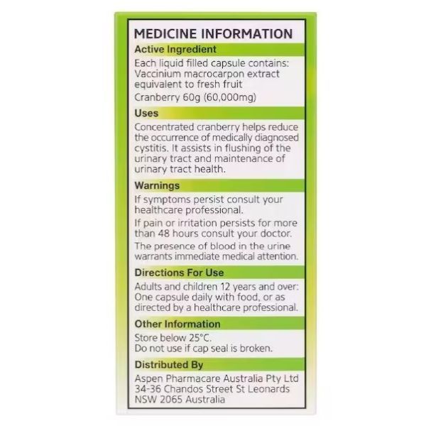 Ural High Strength Cranberry 60 000mg Pk30 - Image 3