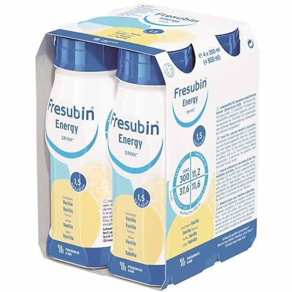 Fresubin Energy Drink Vanilla 200mL Easybottle Pack 4 - Fresubin product image for SEO optimization