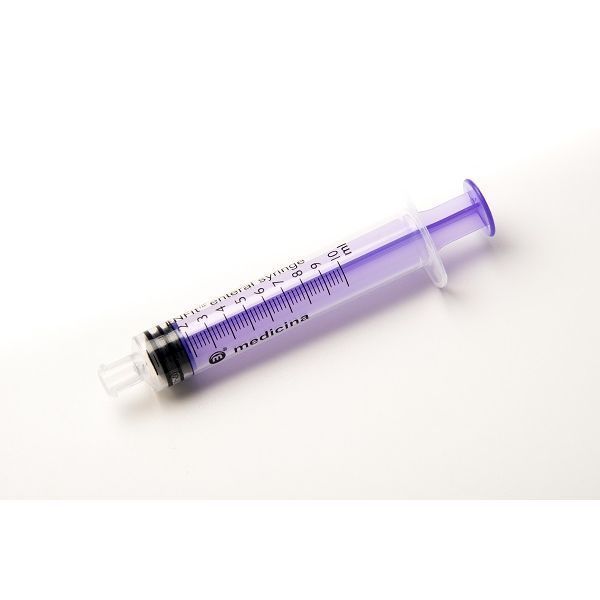 Medicina 10mL Purple Single Use ENFit Enteral Syringe - ENFit product image for SEO optimization