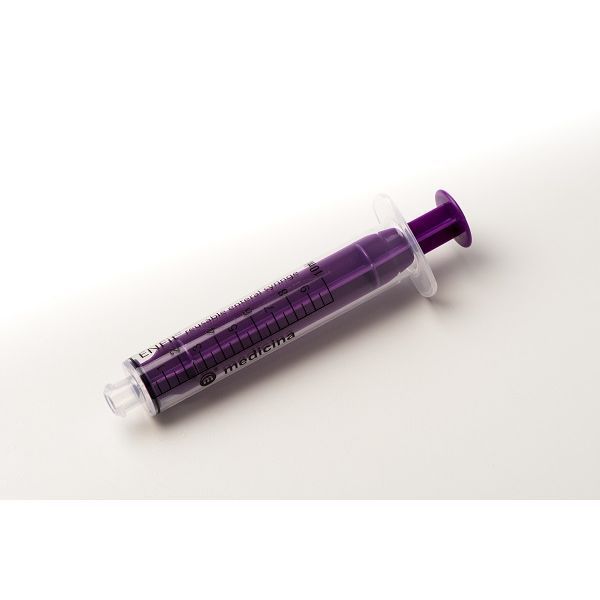 Medicina 10mL Purple Reusable ENFit Enteral Syringe - ENFit product image for SEO optimization