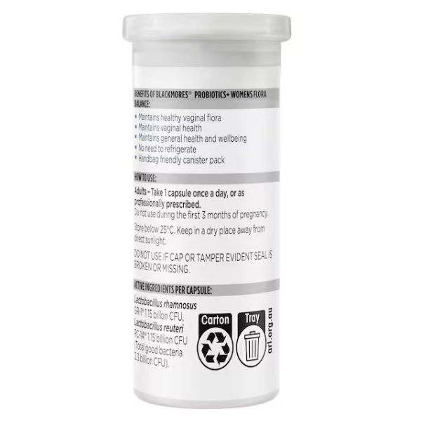 Blackmores Probiotics + Womens Flora Balance 30 Capsules - Image 2