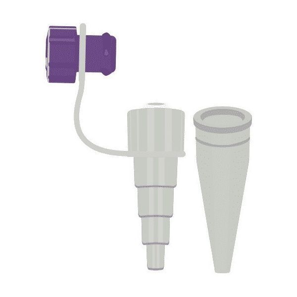 Nutricair Enteral ENFIT Adaptor Male Stepped Connector - ENfit product image for SEO optimization