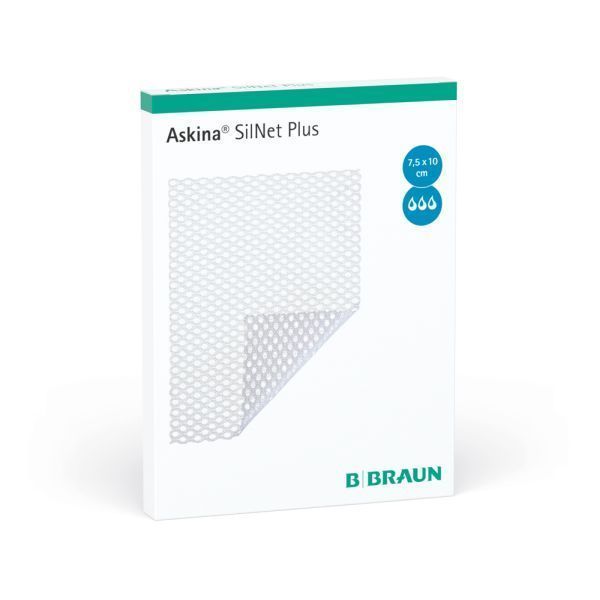 Askina Silnet Plus Dressing 10x7.5cm Box 10 - Askina product image for SEO optimization