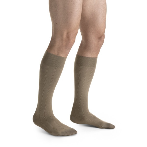 Jobst JOBST For Men Casual Knee High Large Khaki 30-40mmHg product image for SEO and accessibility