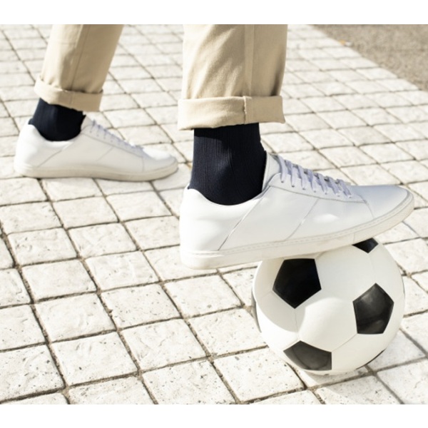 Jobst For Men Knee High Small Black Socks 15-20mmHg - Image 5