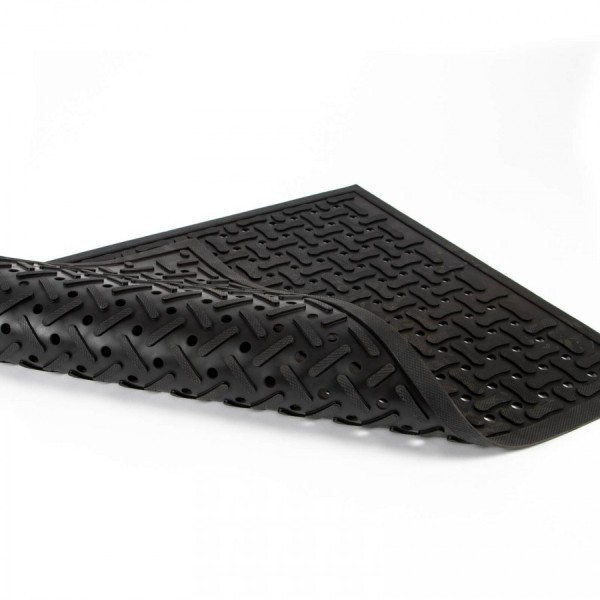 Conni Industrial Rubber Floor Mat Black 60 x 90cm - Image 2