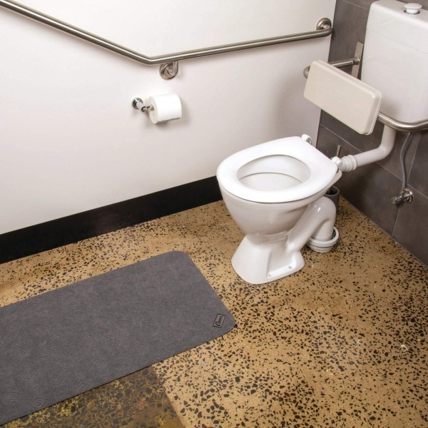 Conni Anti-Slip Floor Mat Mid Runner Grey 50cm x 115cm - Image 3