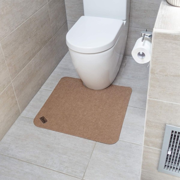 Conni Toilet Floor Mat Pebble 55cm x 60cm