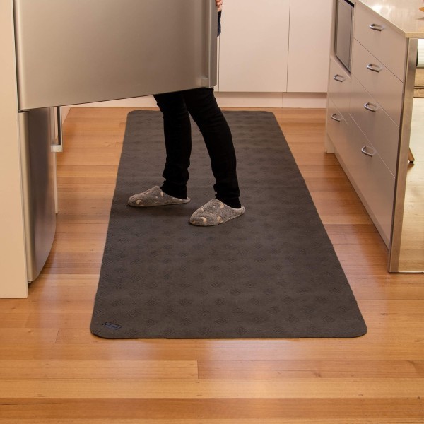 Conni Anti-Slip Floor Mat Marathon Runner Grey 90cm x 300cm - Image 2