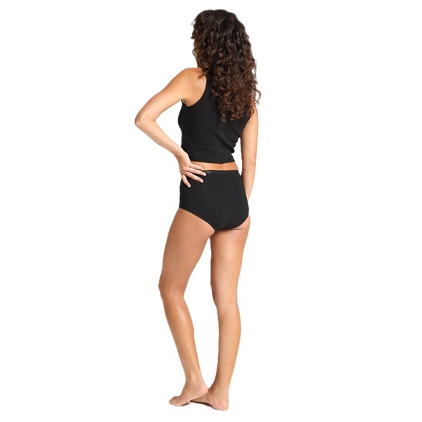 Modibodi Classic Full Brief Super Black Size 12/M - Image 2