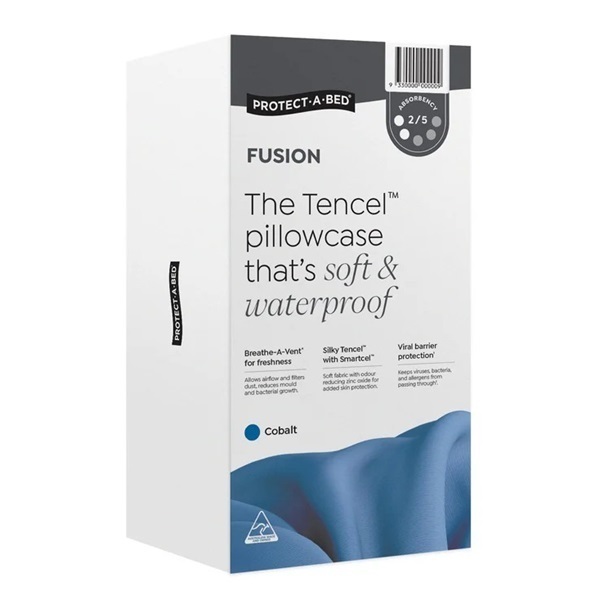 Protect-A-Bed Fusion Pillowcases Standard Cobalt Twin Pack (2)