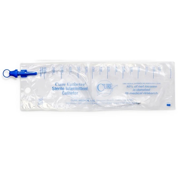 Cure Catheter Closed System Pre-Lubricated Unisex FG12 Box 100