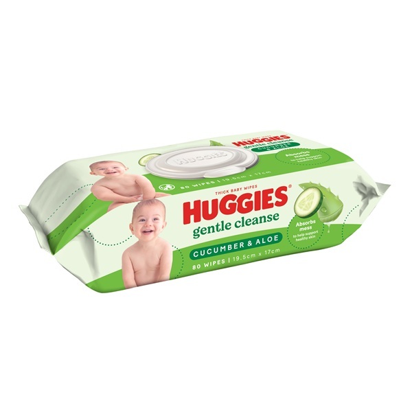 Huggies Huggies Baby Wipes Cucumber And Aloe Pk80 product image for SEO and accessibility
