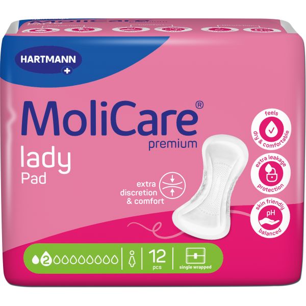 MoliCare Premium Lady Pad 2 Drops 331ml Pk12