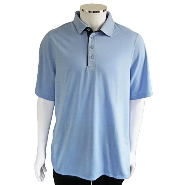 Men's PB Polo Short Sleeve Large Blue by Petal Back in Other Assistive Clothing