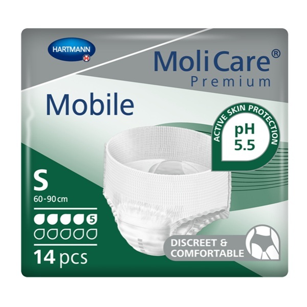 MoliCare Premium Mobile 5 Drops Small 60-90cm 1010ml Pk14