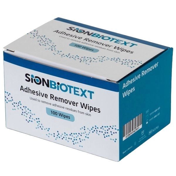 Sion Adhesive Remover Wipes Pack 100