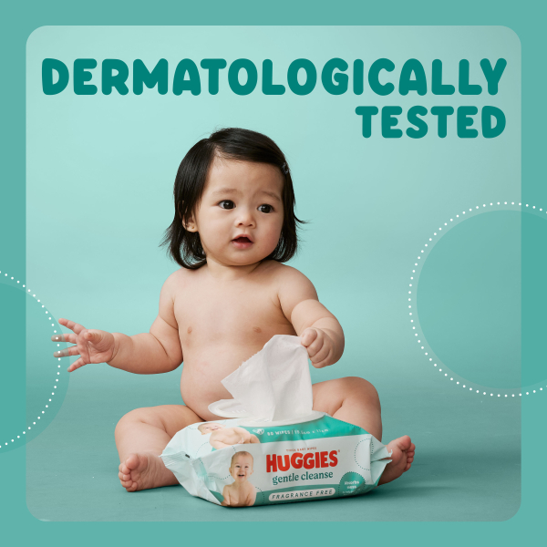 Huggies Baby Wipes Fragrance Free Refill 19.5x17cm Box 400 - Image 4