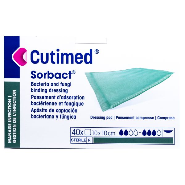 Cutimed Sorbact Pad 10cm x 10cm - Image 2