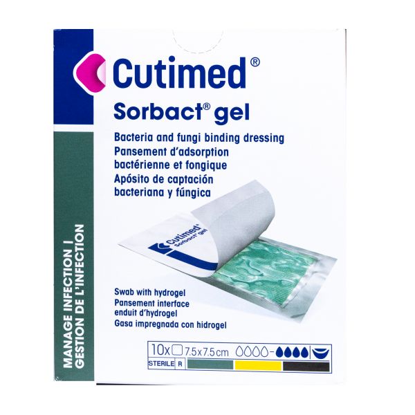 Cutimed Sorbact Hydro 7.5cm x 7.5cm - Image 2