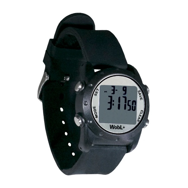 WobL+ Toilet Timer Wobl Watch Waterproof Black 9 Alarm Function product image for SEO and accessibility