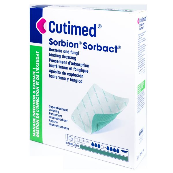 Cutimed Sorbion Sorbact Dressing 10x10cm - Cutimed product image for SEO optimization