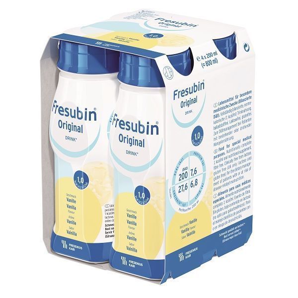 Fresubin Original Drink Vanilla 200mL Easybottle Pack 4 - Fresubin product image for SEO optimization
