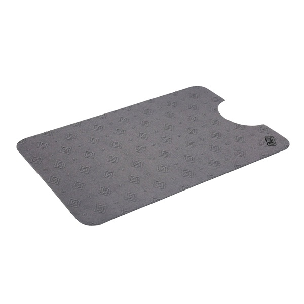 Conni Large Toilet Floor Mat 60x90cm Grey