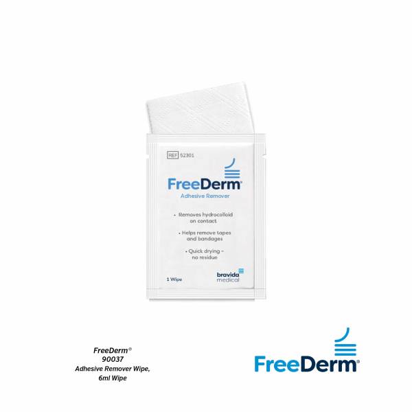 FreeDerm Adhesive Remover Wipe Box 30