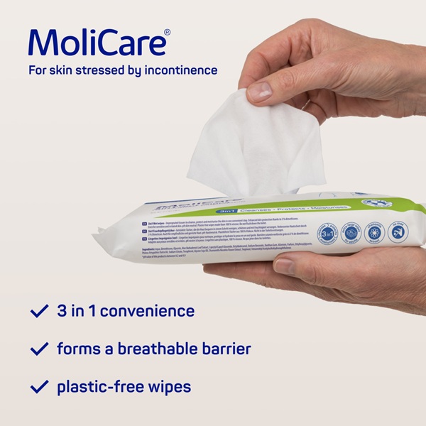 Molicare Skin 3-in-1 Wet Wipes - Image 2